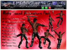 ~ Medusa weapons ~ Right Sword Animations Pack 1 (Boxed)