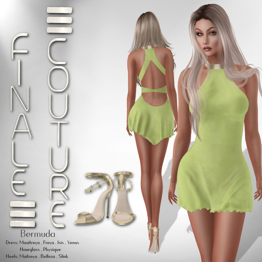 Finale Couture Bermuda - Lime(Boxed)