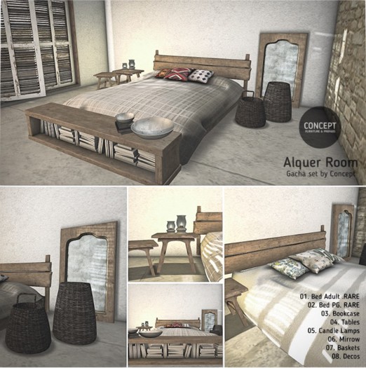 Concept} *02. Alquer Bed. PG. RARE
