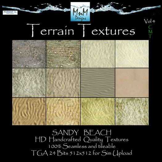 Terrain Textures Vol 4 BEACH from ***MnM Designs***