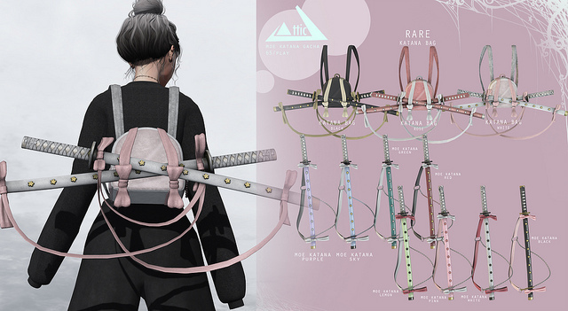-ATTIC- Katana Bag Rose RARE