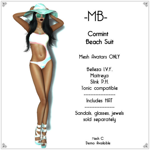 -MB- BOX CLOTHES CORMINT Beach Suit