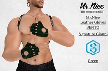 Mr.Nice Green Leather Gloves-Gianni BENTO