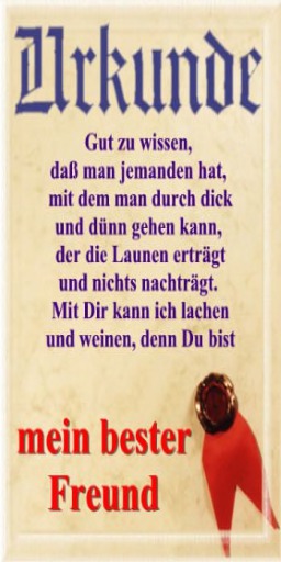 urkunde-bester-freund