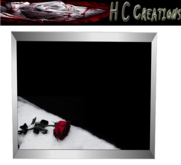PROMO!!! HC Creations picture frame with red rose