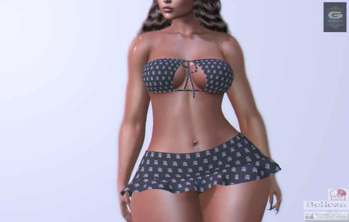 G.Baldassare HUD] UnPack (Add me) top-skirt-black