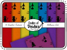 Oodles of Doodles - Halloween Cats Seamless