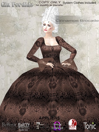 Cinnamon Brocade Outfit (add)