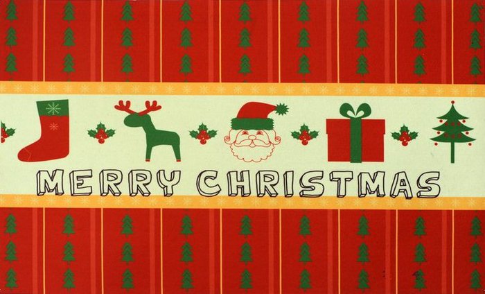 MERRY CHRISTMAS  door mat