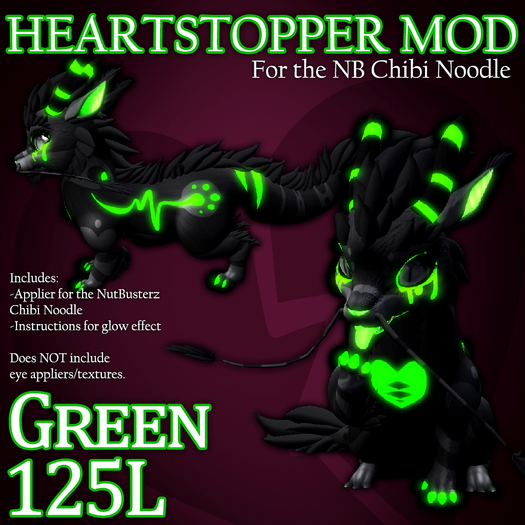 MOOPA Inc. HEARTSTOPPER MOD Green for the NB Chibi Noodle (BOX)
