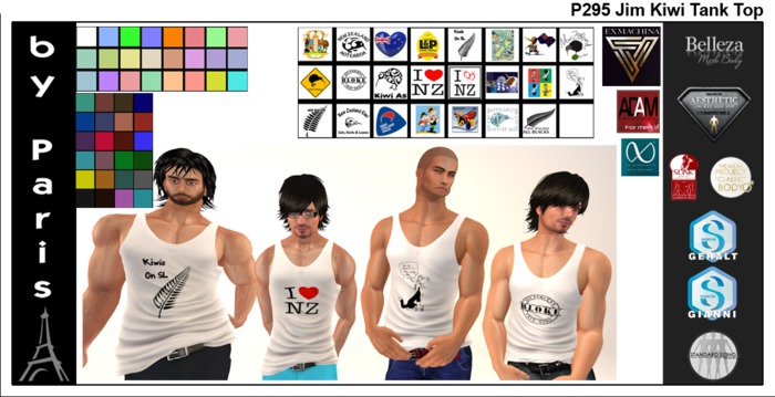 Jim Kiwi Tank Top - Signature Geralt Gianni, Slink, Adam, Jake DEMO