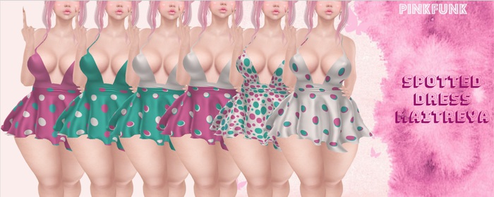 [PINKFUNK] Spotted Dress /HUD