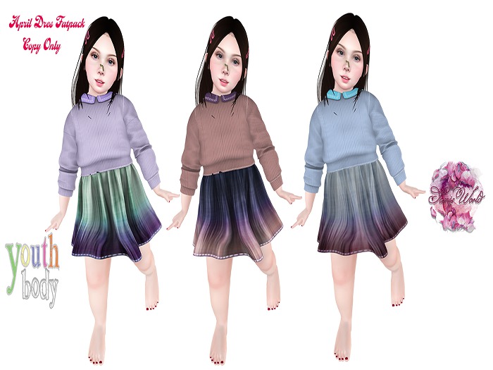 SAMIS WORLD APRIL DRESS Fatpack  Bebe Youth