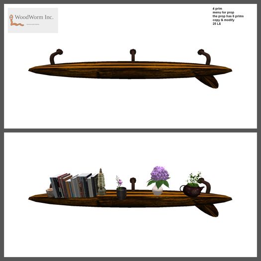 Surfboard rack (brown)