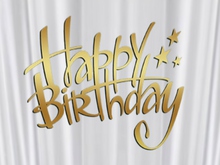 Happy Birthday Gold Texture CMT