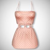 ChicModa // Cora Knotted Dress // PEACHY DOTS