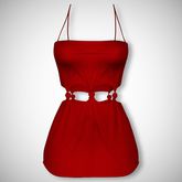 ChicModa // Cora Knotted Dress // RED