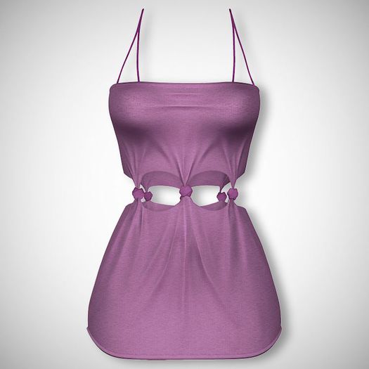 ChicModa // Cora Knotted Dress // PURPLE