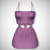 ChicModa // Cora Knotted Dress // PURPLE