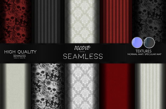 TEXTURES MEOW SEAMLESS FULL PERM PACK 10