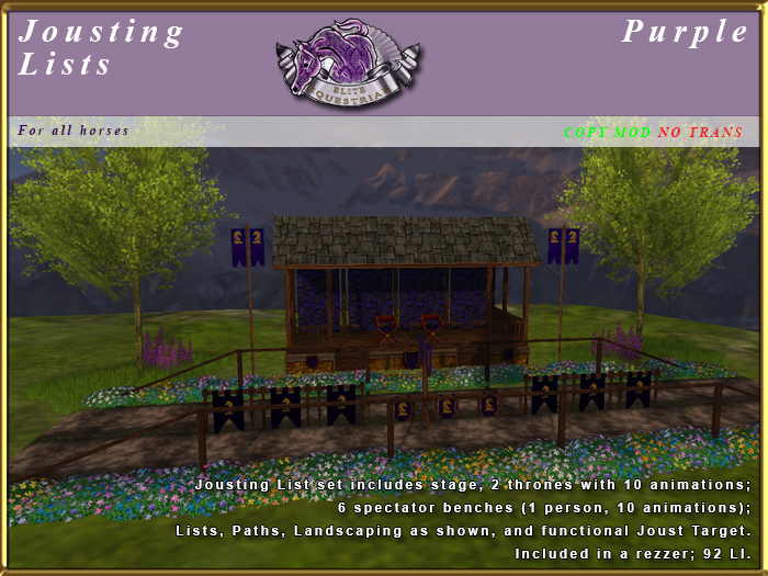 *E* Jousting Lists - Purple