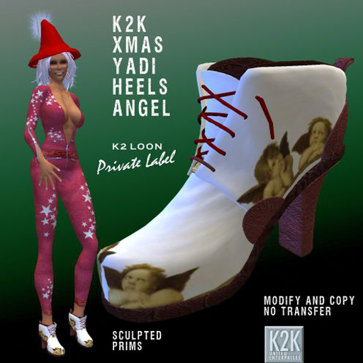 xmas heels angel