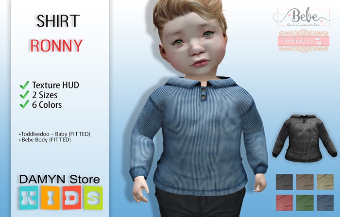 ::Damyn Store::Ronny Shirt~Toddle & Bebe Body