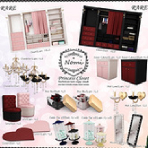 -Nomi-Princess Closet- Dark Set Complete with RARE
