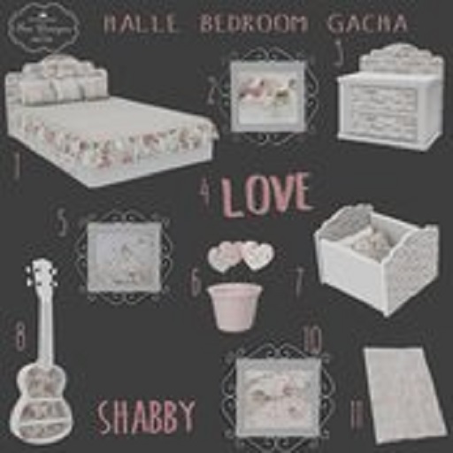 Bee Designs Halle Bedroom gacha Complete Set/w RARE
