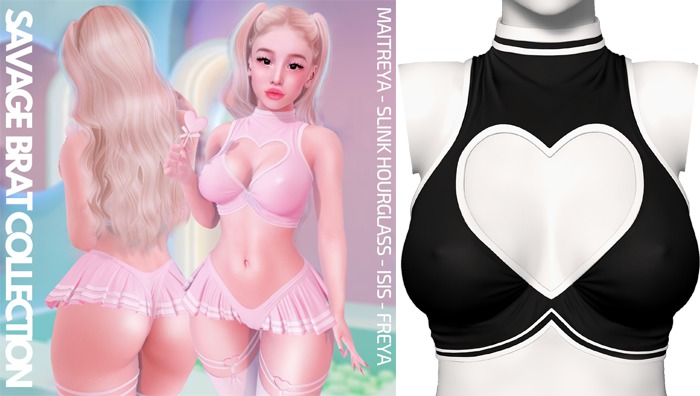 Rebelpill - Savage Heart Top Black