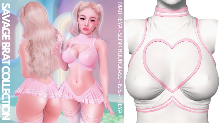 Rebelpill - Savage Heart Top White