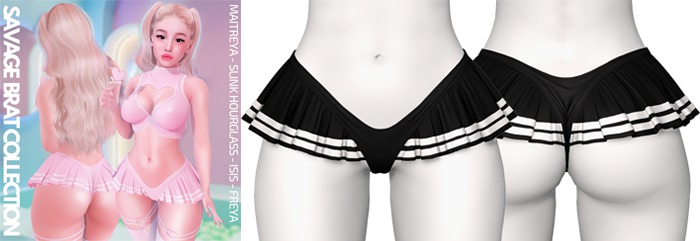 Rebelpill - Savage Skirt Black