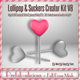 Prefabulicious - Full Perm Mesh Lollipop & Sucker Creator Kit V8