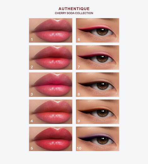 AUTHENTIQUE (GENUS) CHERRY SODA COLLECTION EYESHADOWS