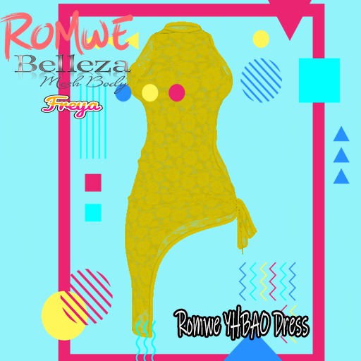 Romwe YHBAO Dress Yellow