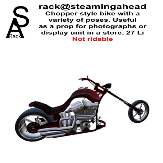 SA Chopper bike with Poses