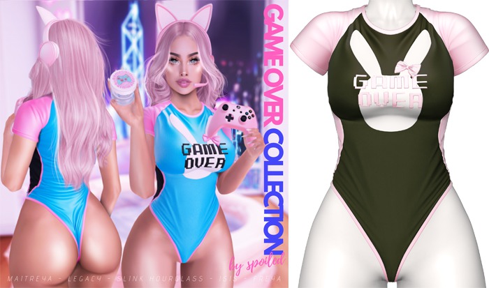 Spoiled - Game Over Bodysuit Army Green *Updated* for LaraX,Reborn,Phatpussy,Waifus,Juicy Rolls,Kupra & More