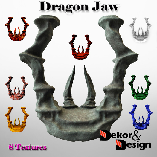 D&D Dragon Jaw Decor