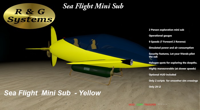Sea Flight  Yellow  Crate