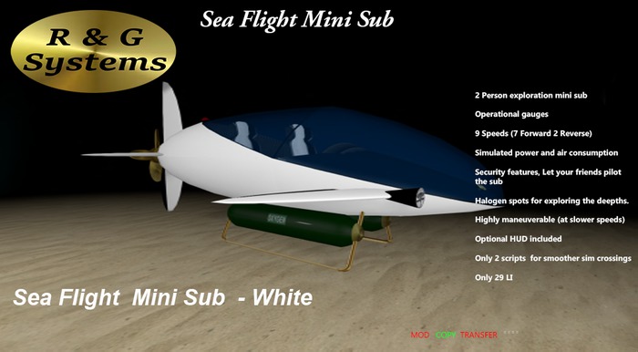 Sea Flight  White Crate
