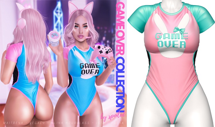 Spoiled - Game Over Bodysuit Salmon *Updated* for LaraX,Reborn,Phatpussy,Waifus,Juicy Rolls,Kupra & More