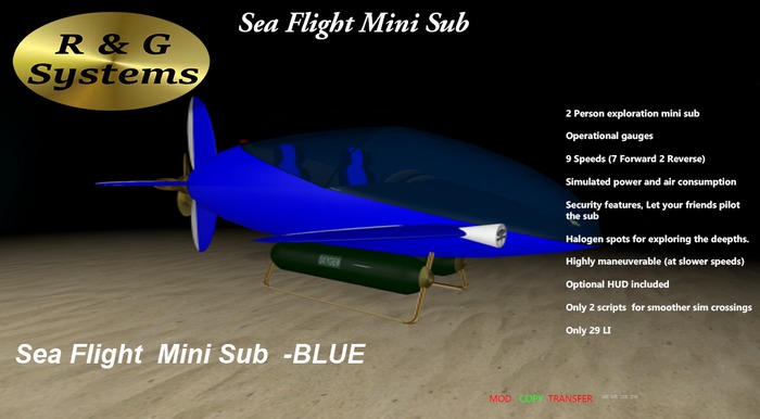 Sea Flight  Blue Crate