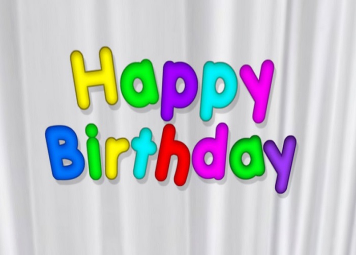 Happy Birthday Colorful Texture CMT