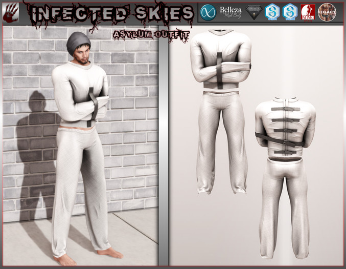 Asylum Outfit White   (Boxed)