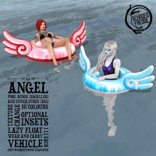 Schadenfreude Angel Pool Rings