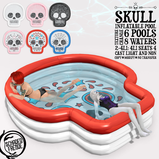 Schadenfreude Skull Inflatable Pool