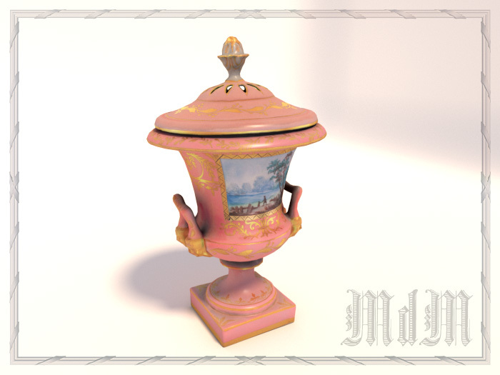 Late 18th century Meissen potpourri vase - Fleur de la Reine