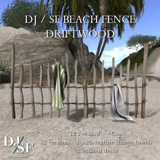 DJ / SF Beach Fence - Driftwood - Boxed
