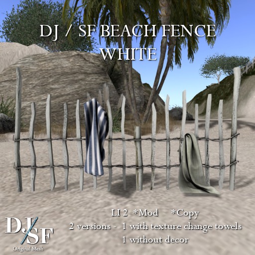 DJ / SF Beach Fence - White - Boxed
