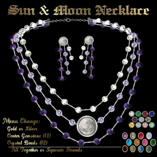 Ashira's Sun & Moon Necklace Set